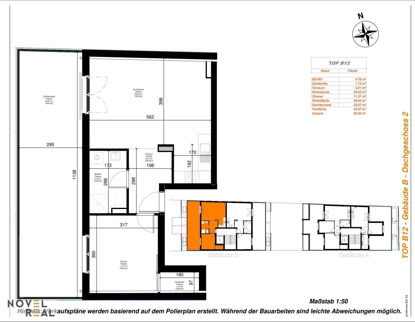 Dachgeschosswohnung first occupancy with terrace