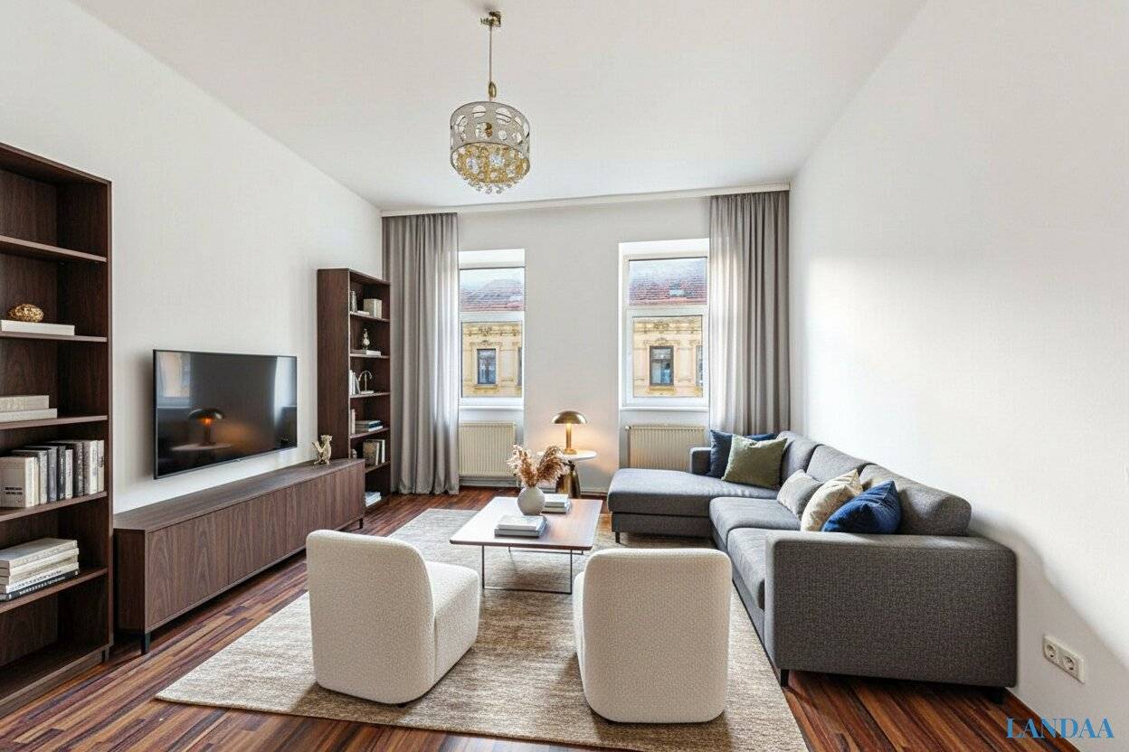 Bright apartment in an old building with lift near U1