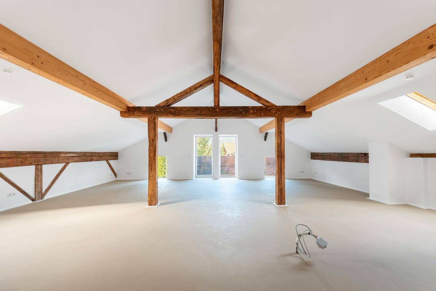 Attic apartment near the border with mountain view and first occupancy