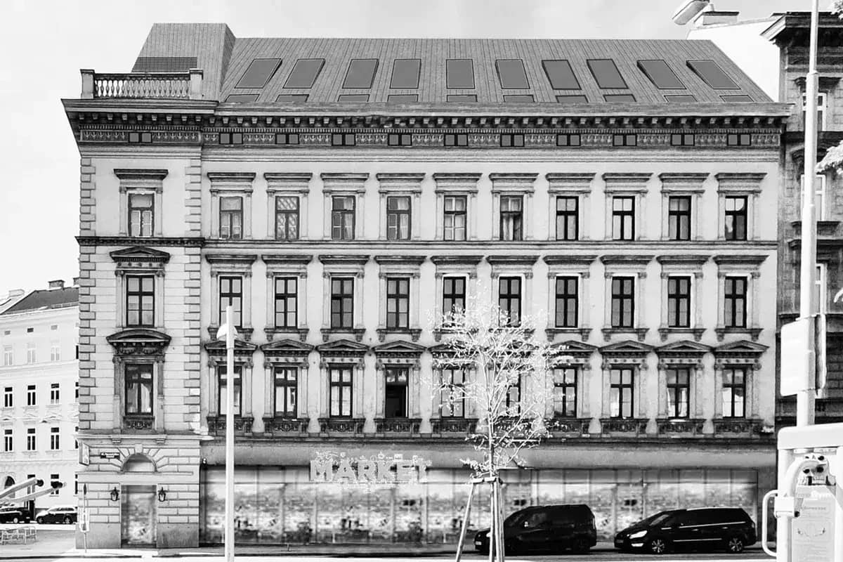 Entwicklungspotenzial -  Rohdachboden für bewilligten DG-Ausbau in ansprechendem Gründerzeithaus!