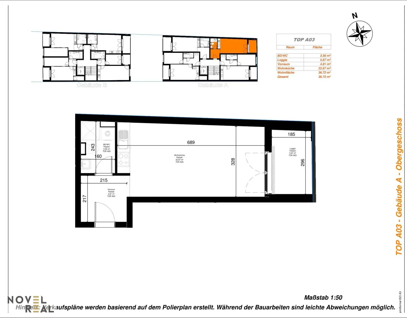 First occupancy new build apartment with loggia