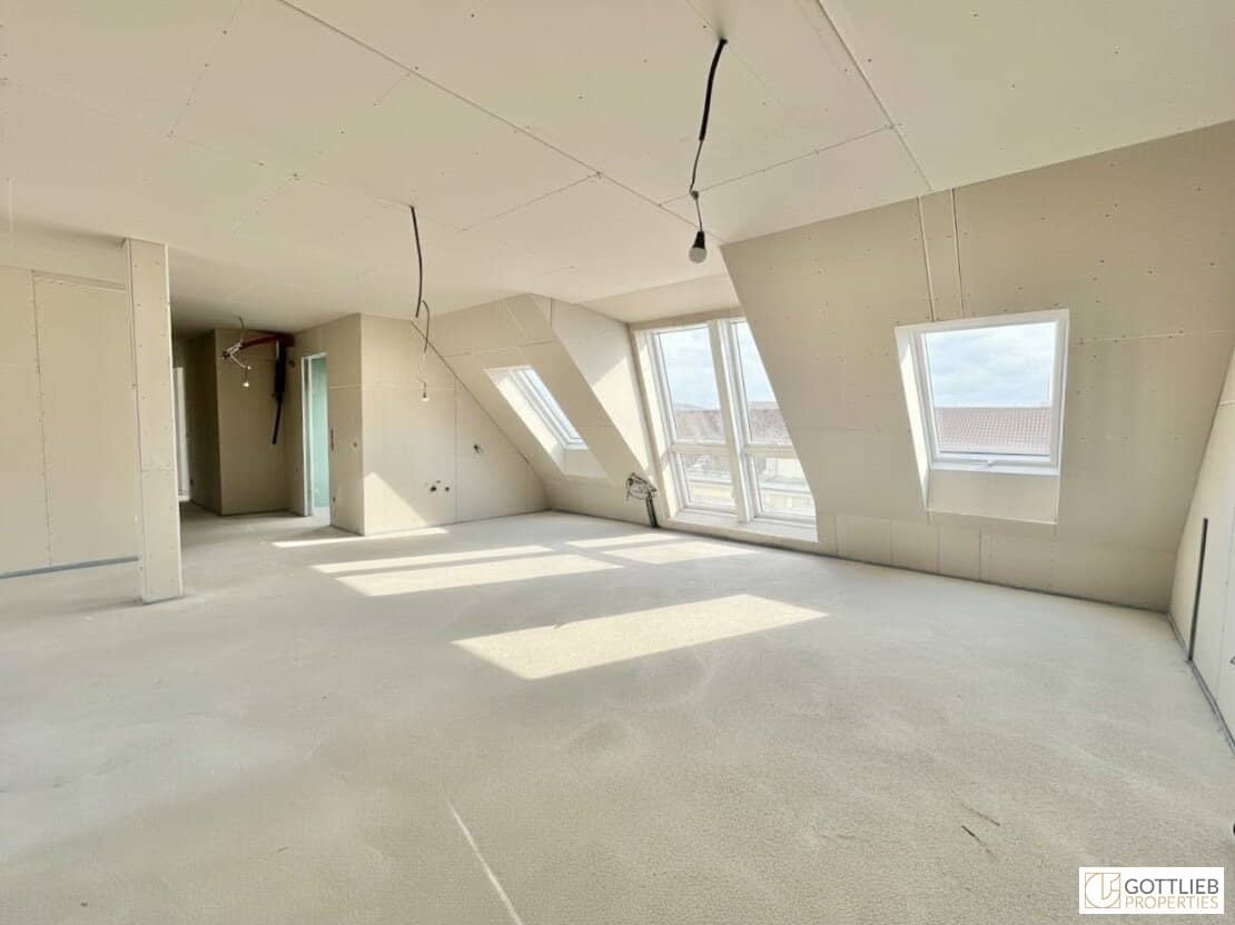 Erstbezug in U-Bahn-Nähe! Lichtdurchflutetes 4-Zimmer-Penthouse mit zwei Balkonen und Dachterrasse mit Panoramablick