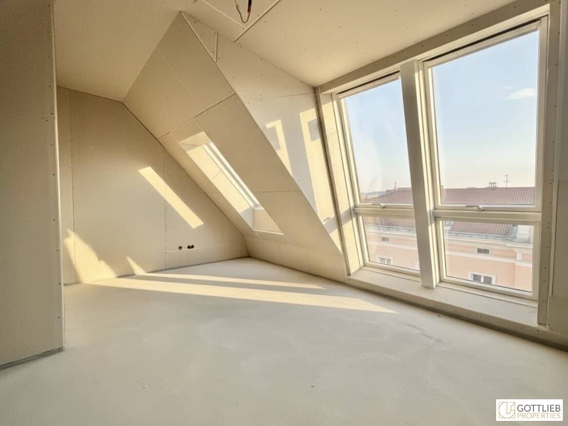 Erstbezug in U-Bahn-Nähe! Lichtdurchflutetes 4-Zimmer-Penthouse mit zwei Balkonen und Dachterrasse mit Panoramablick