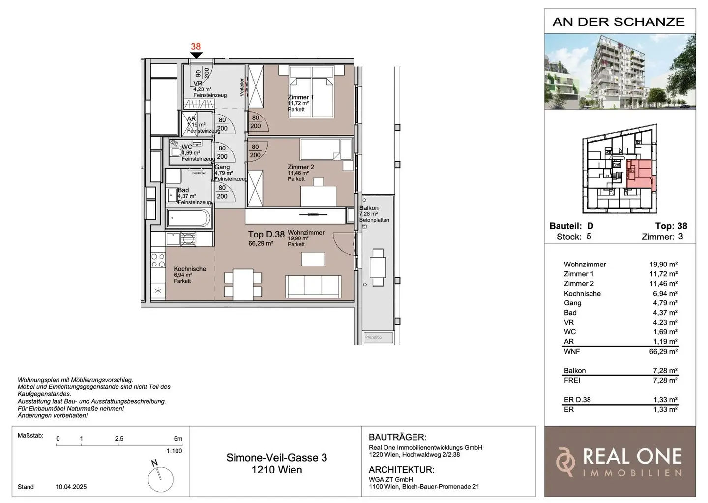 Wohnung an der Alten Donau Neubau Provisionsfrei
