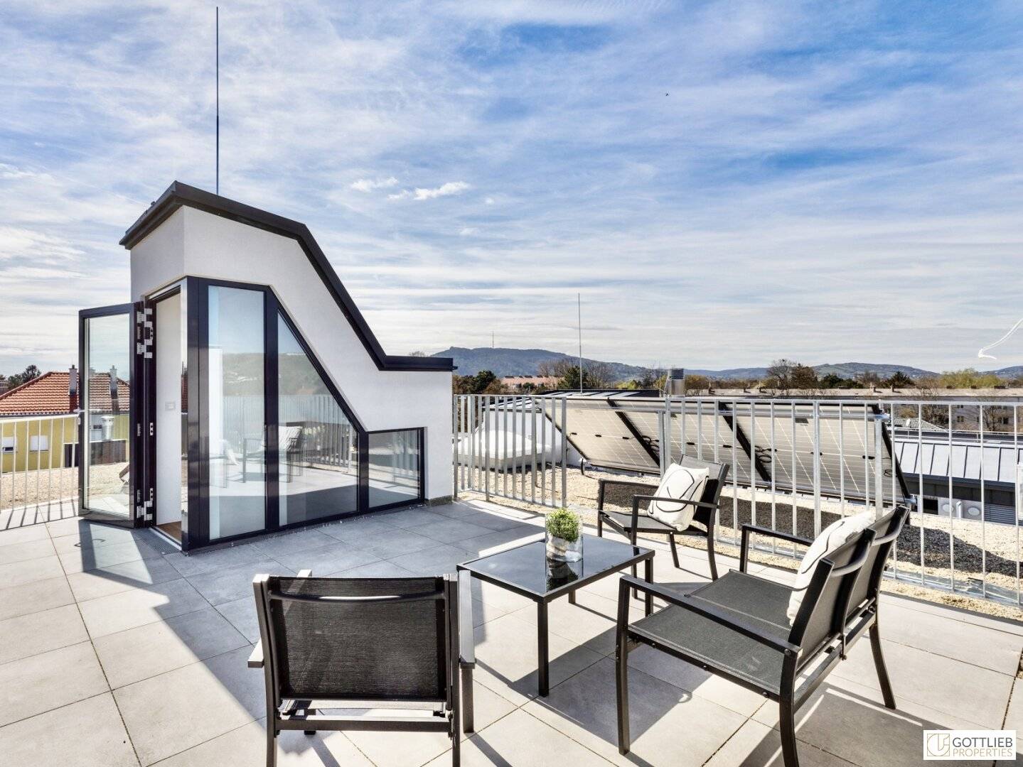 Dachgeschosswohnung Panorama Dachterrasse