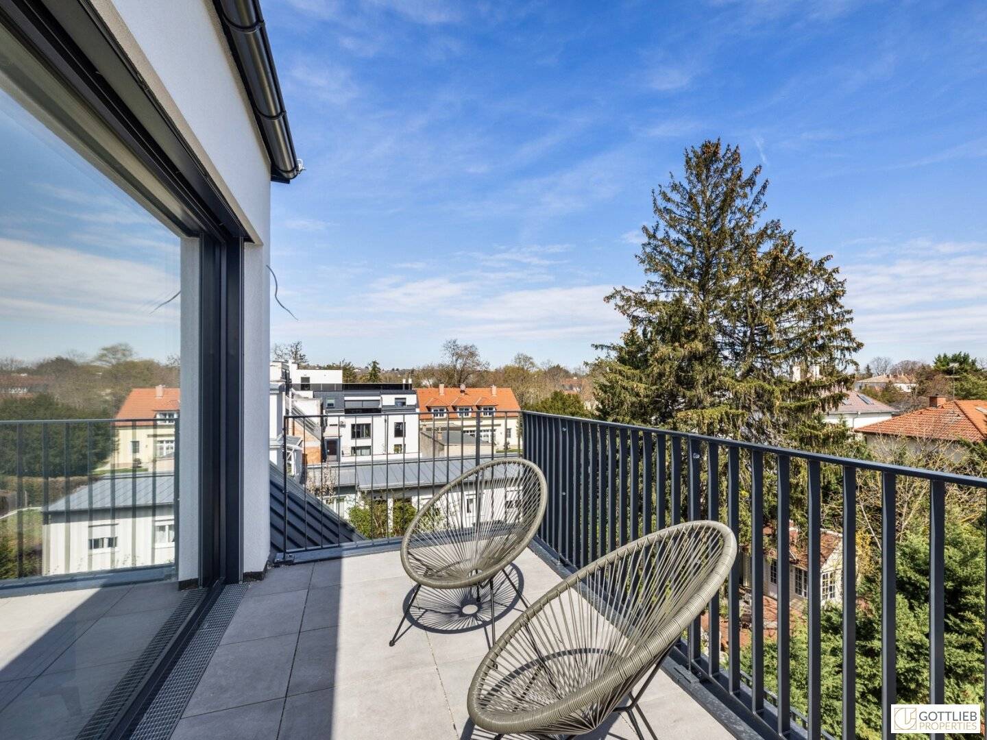 Dachgeschosswohnung Panorama Dachterrasse