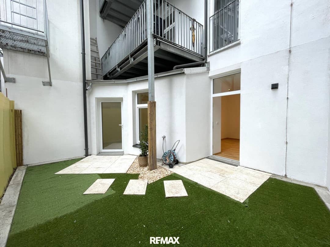 Wohnung mit hofseitigem Garten nahe Wertheimsteinpark