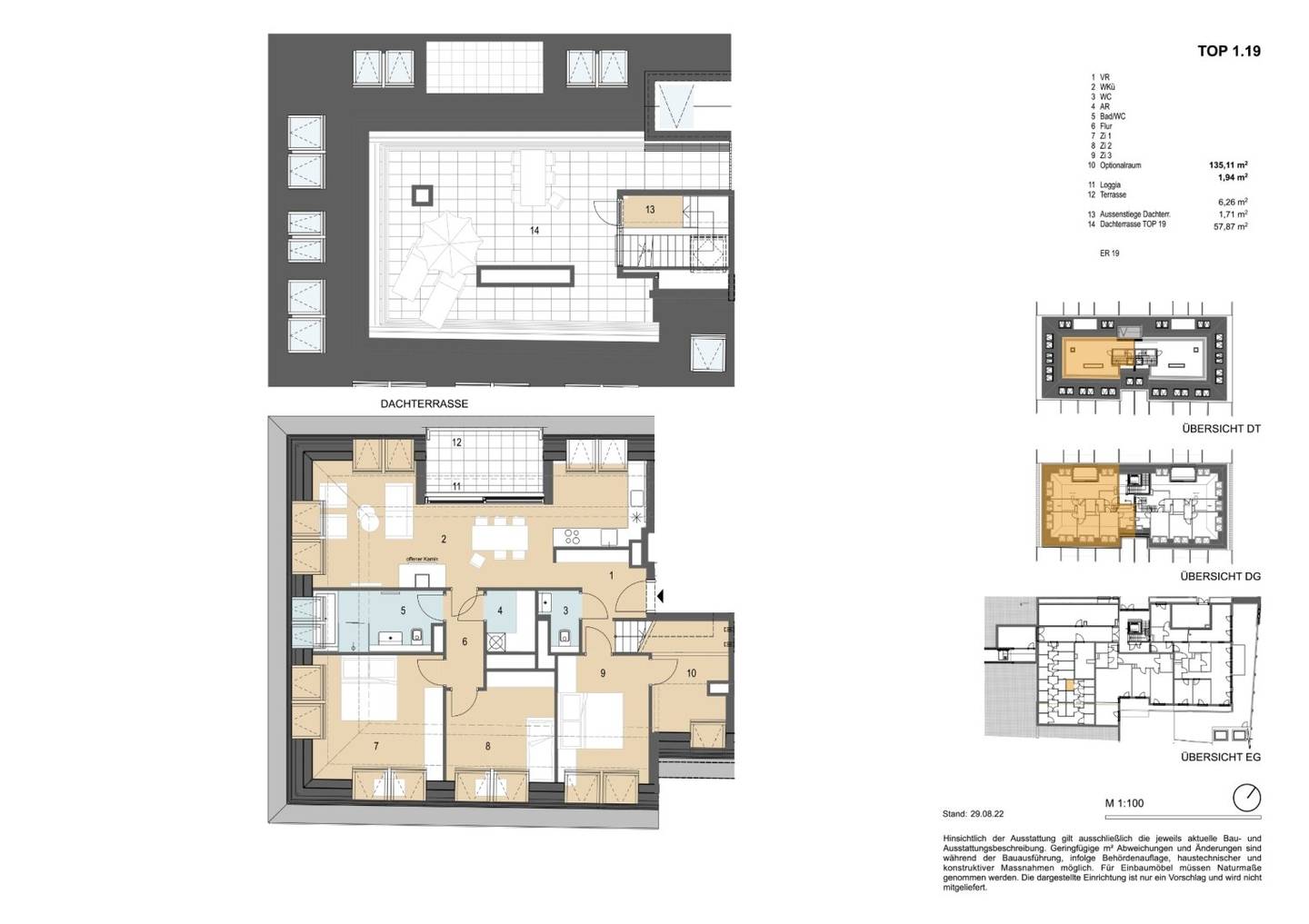 Wohnung Erstbezug Dachgeschoss Dachterrasse