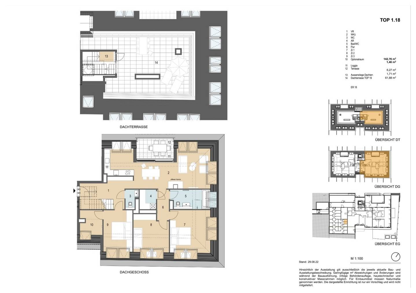 Erstbezug Dachgeschosswohnung mit Dachterrasse