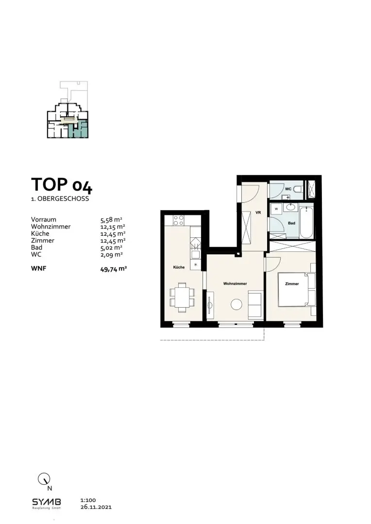 New build with garage fully furnished