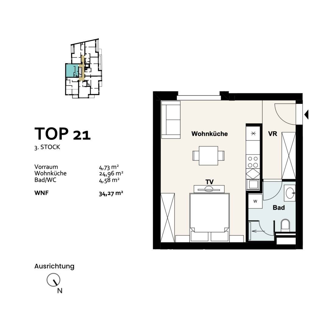 Neubau Erstbezug Wohnung offene Wohnküche
