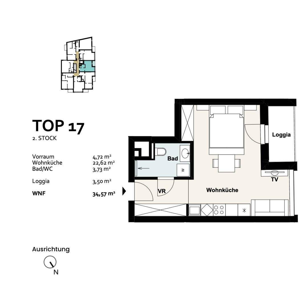 Anlegerwohnung Erstbezug mit Loggia und Tiefgarage