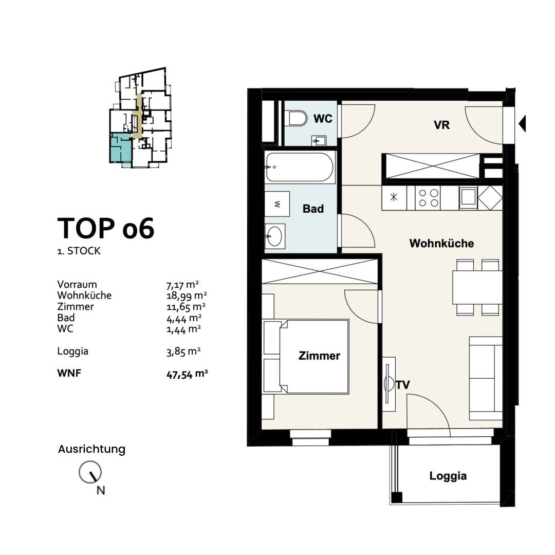 Neubauwohnung mit Terrasse Wien Floridsdorf