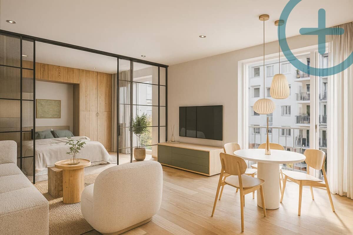 Apartment with balcony commission free in a new build project