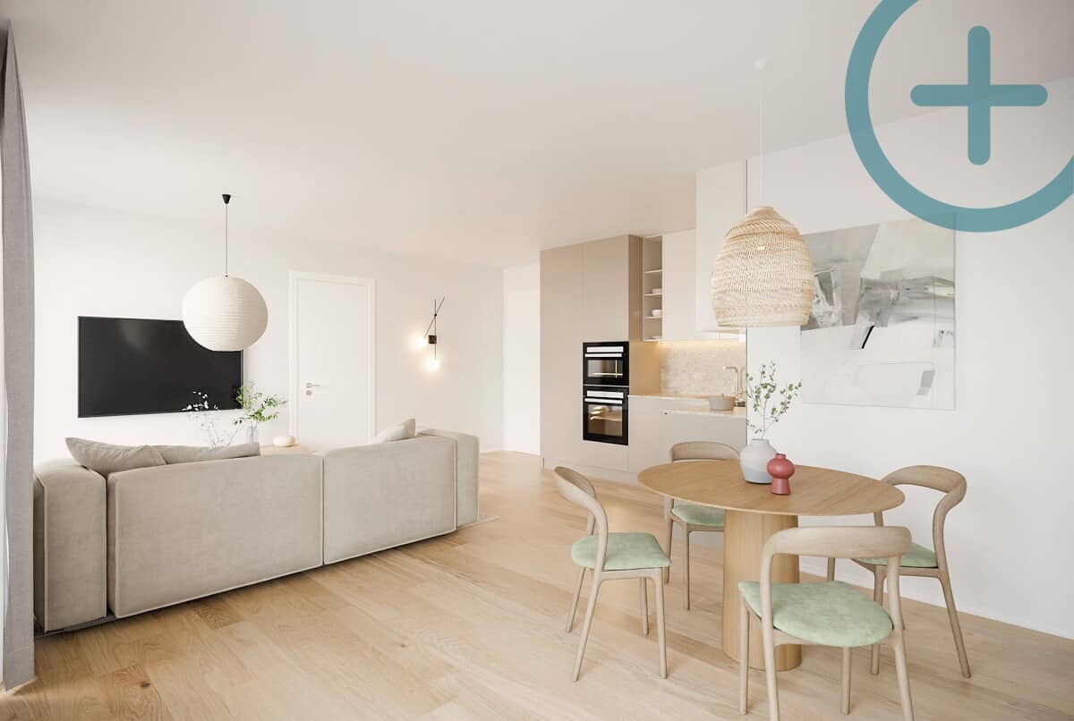 Apartment family friendly with west facing balcony