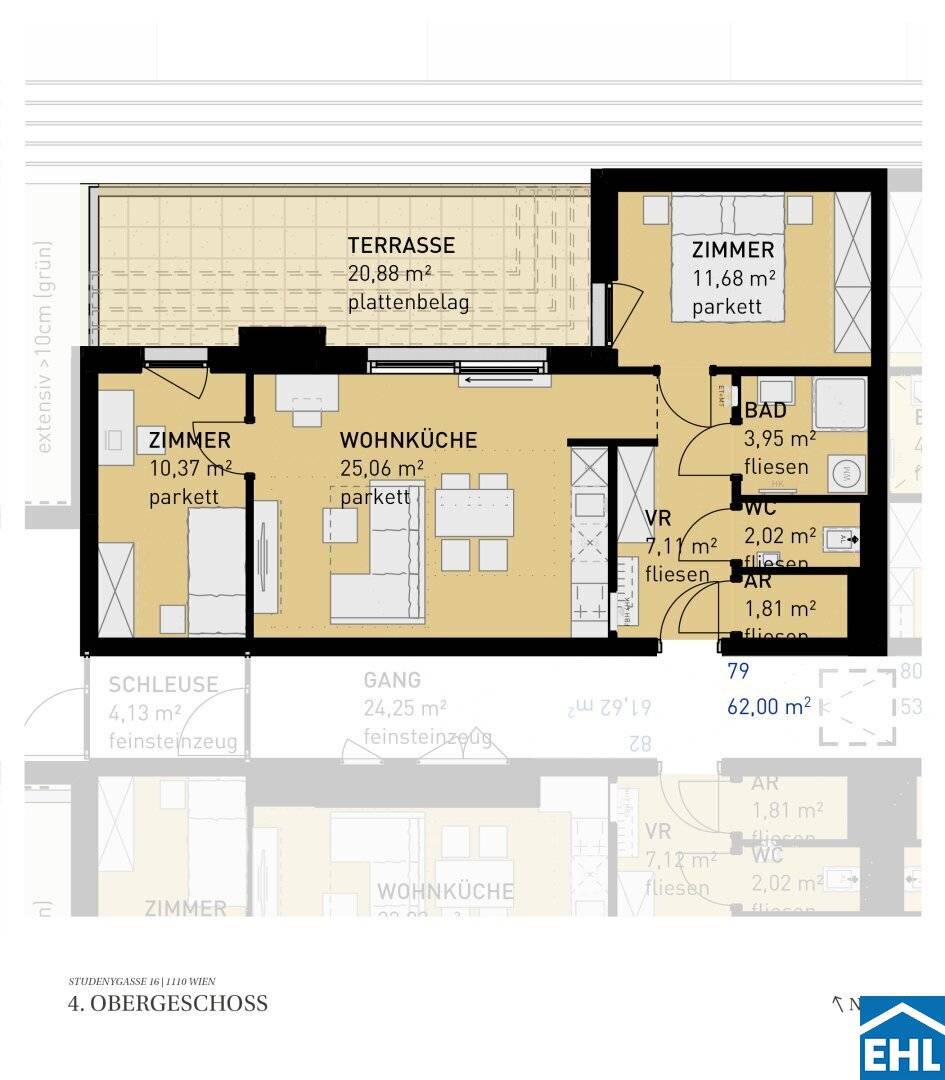 Your new home in Simmering: condominiums with loggias, terraces and gardens
