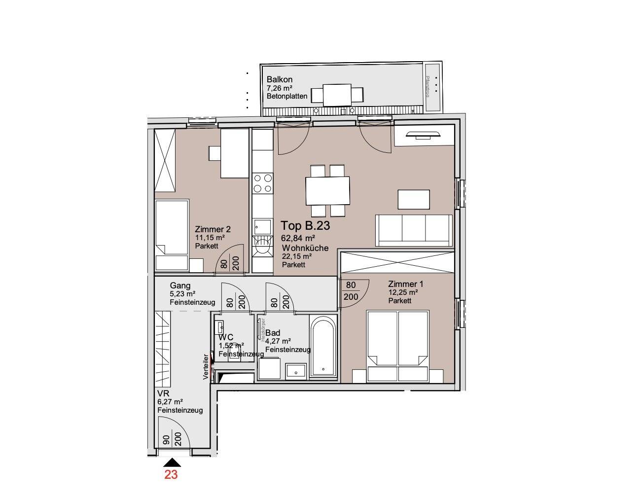 Investor apartment investing on own land near U1 Kagran, the best place in the neighborhood, An der Schanze 25