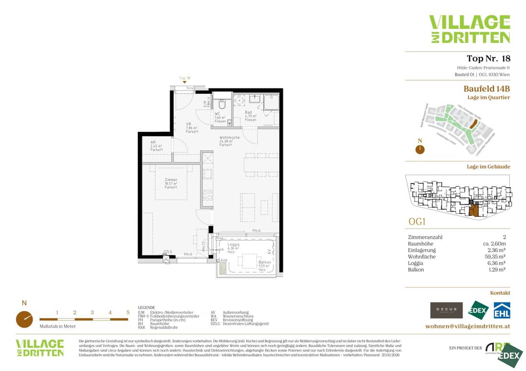 VILLAGE IM DRITTEN – 2-Zimmer Wohnung