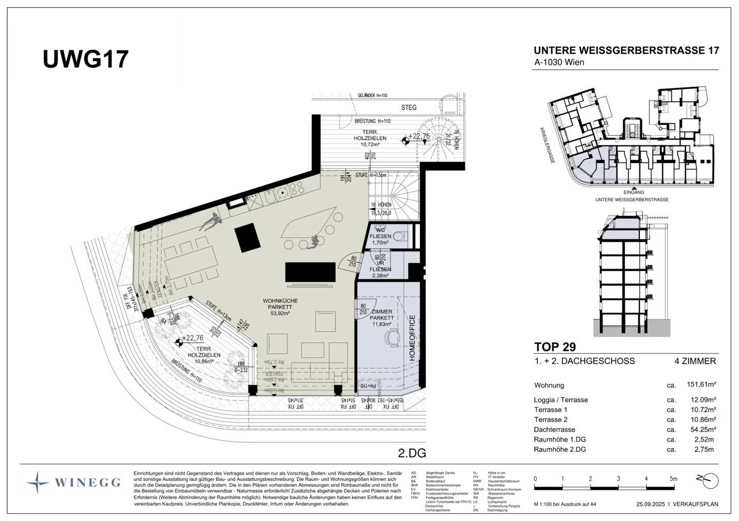 Wohnung in Wien 3., Donaukanalnähe, Erstbezug 2027 – 2–5 Zimmer