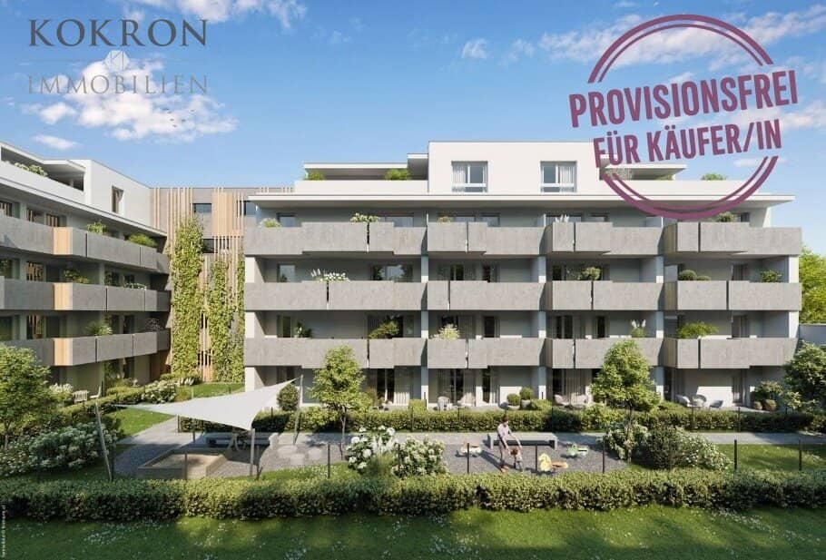 Apartment with garden and loggia in a new construction project