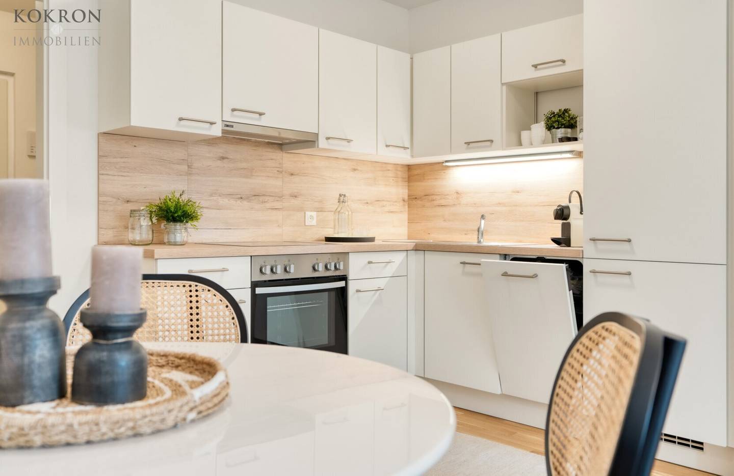 Apartment with garden and loggia in a new construction project