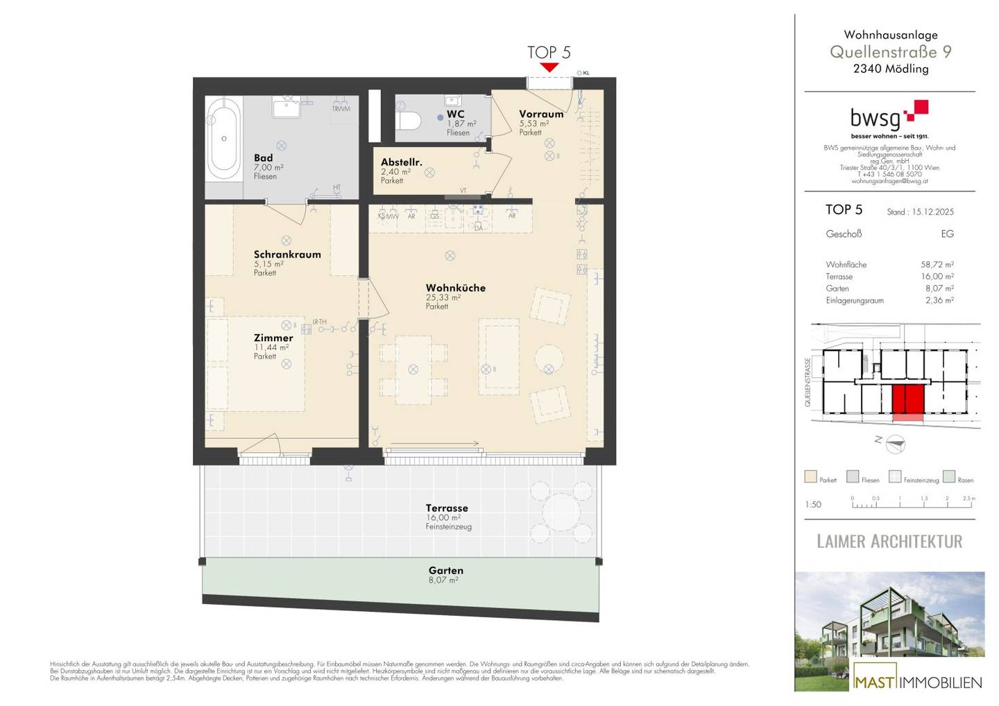 Provisionsfrei Wohnung mit Garten und Terrasse