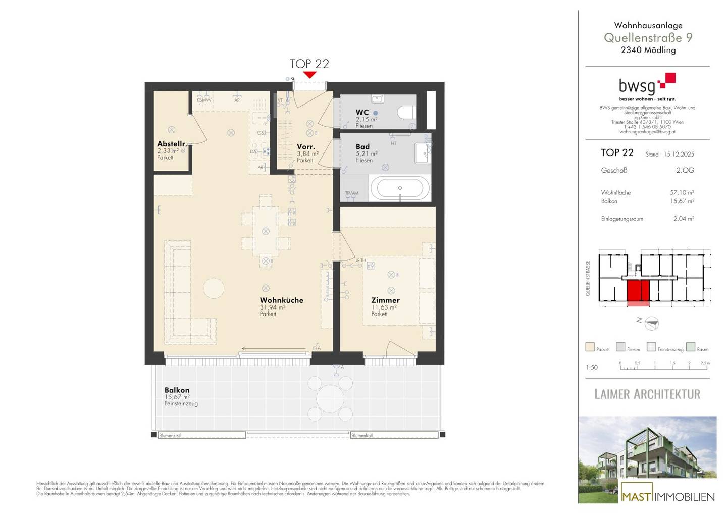 Dachgeschosswohnung brand new with large balcony