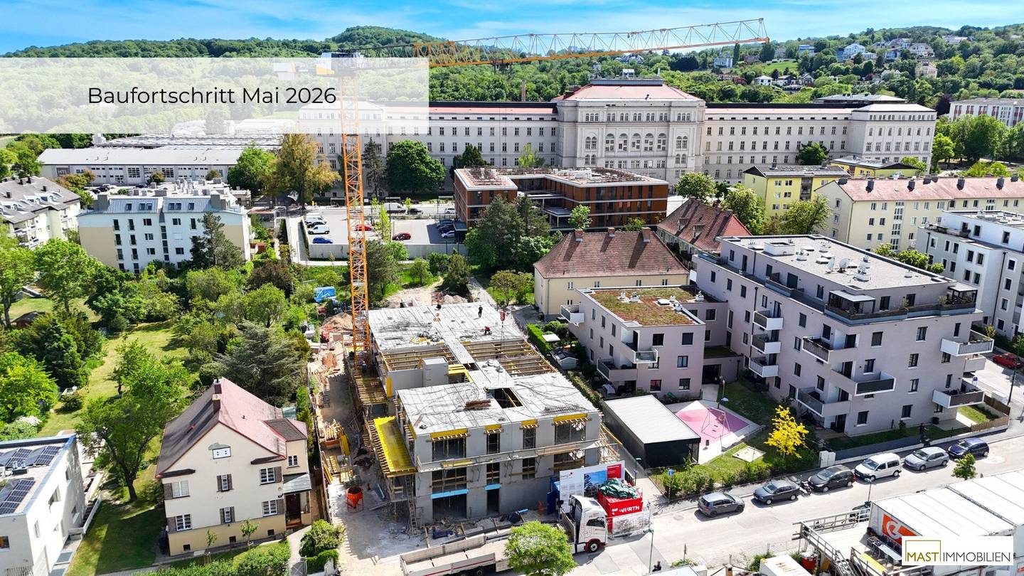 Wohnung mit großem Balkon und Erstbezug
