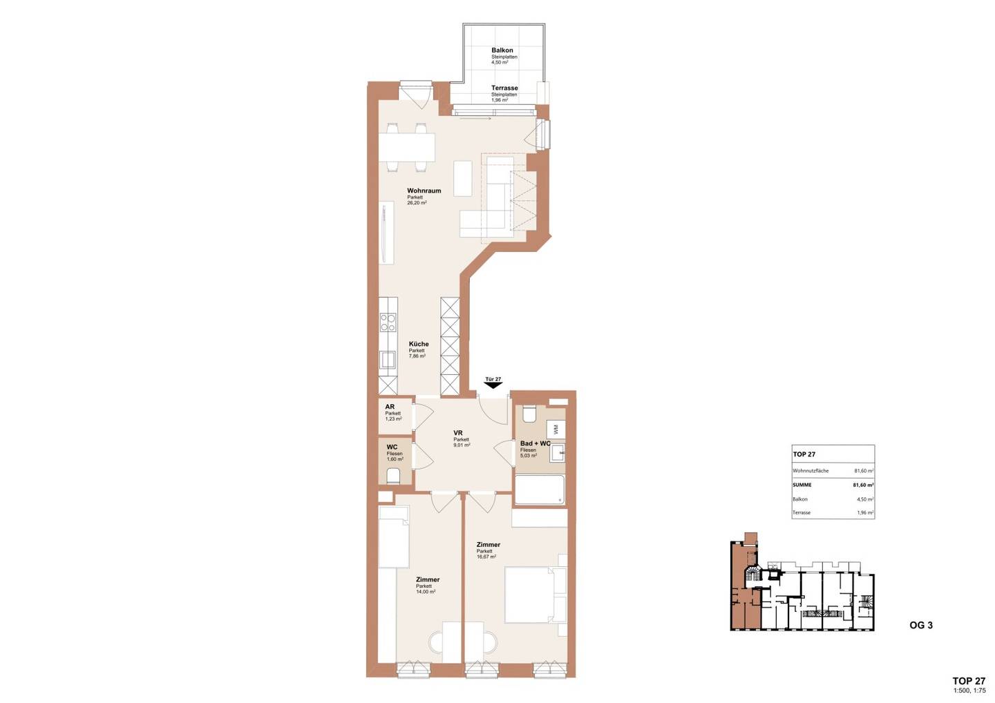 Apartment new build first occupancy loggia and elevator