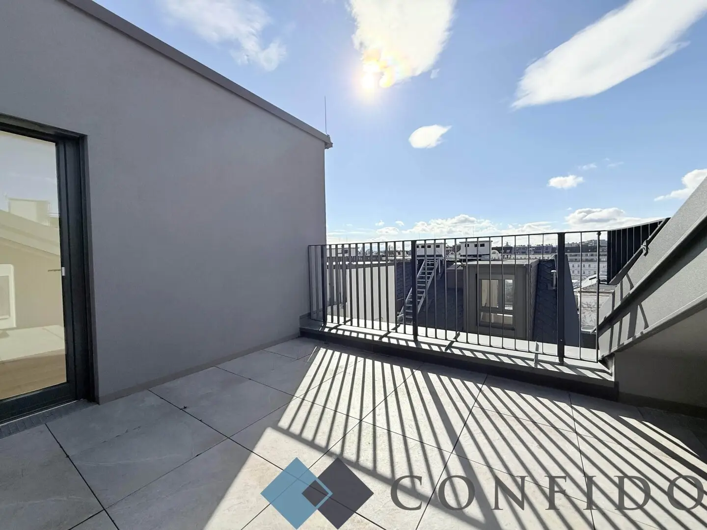 Attic apartment with two terraces near Wien Mitte