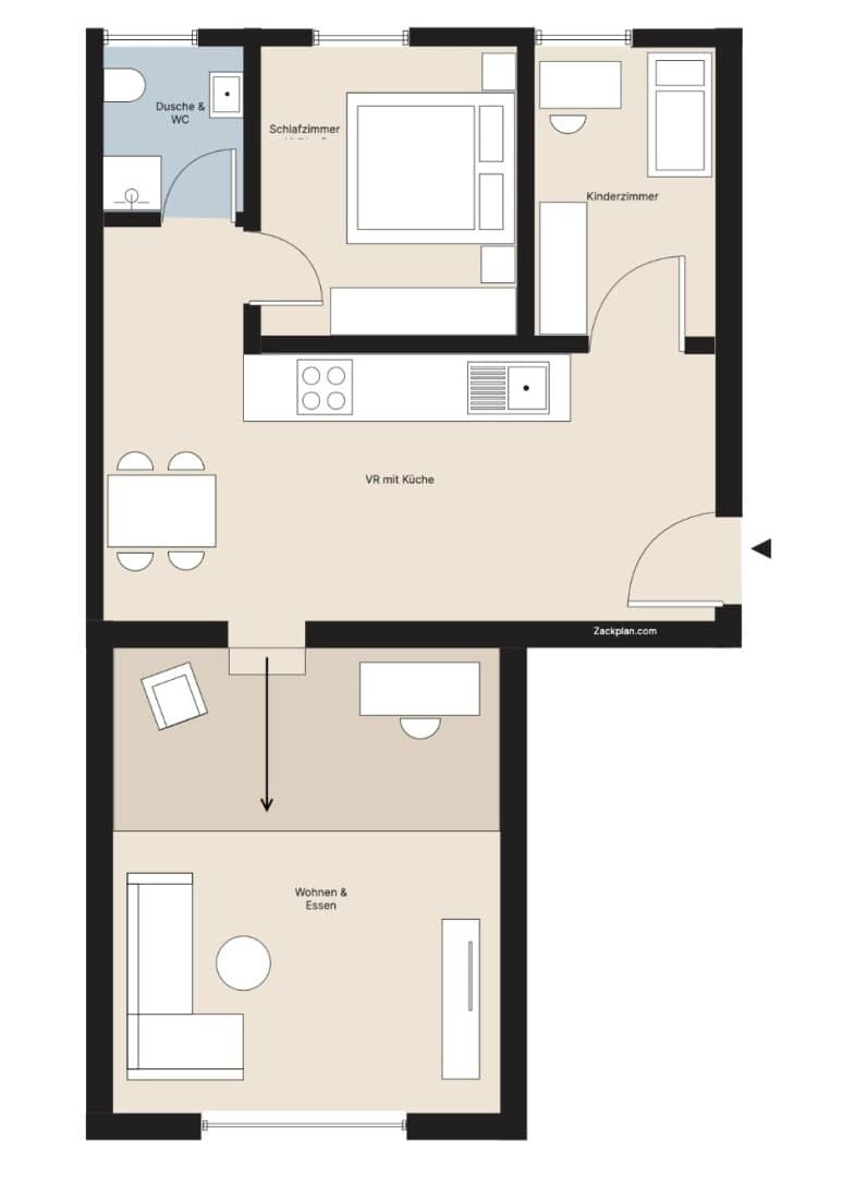 Wohnung direkt am Hauptplatz mit Abstellraum