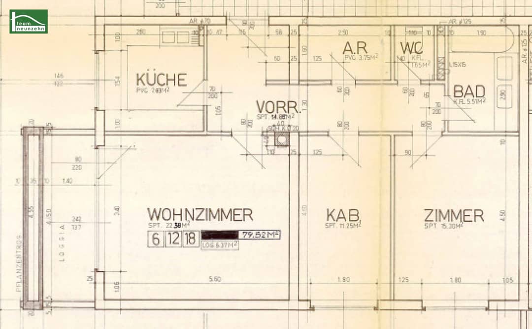3-Zimmer-Wohnung in Kindberg - zentrale Lage, Loggia, 79 m².