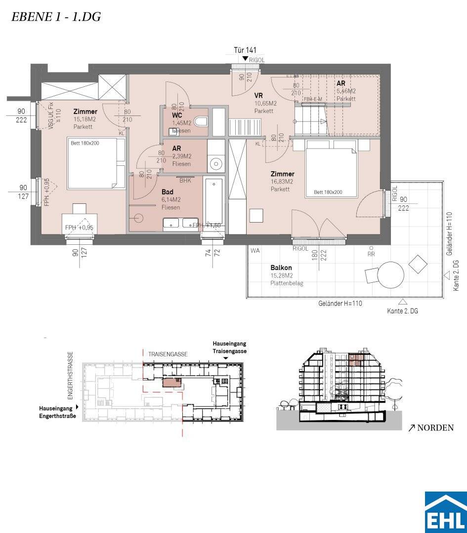 Exclusive living with Danube view, your stylish investment in the heart of Vienna