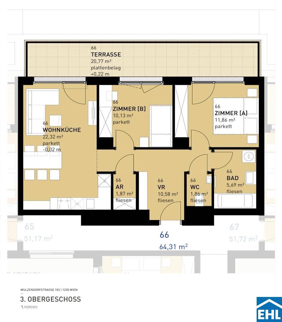 Let living dreams come true with owner-occupied apartments in 1220 Vienna