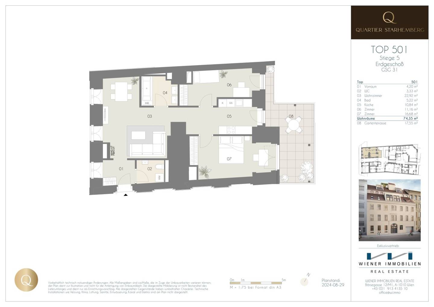Apartment Starhemberg Move in Ready Garden Terrace