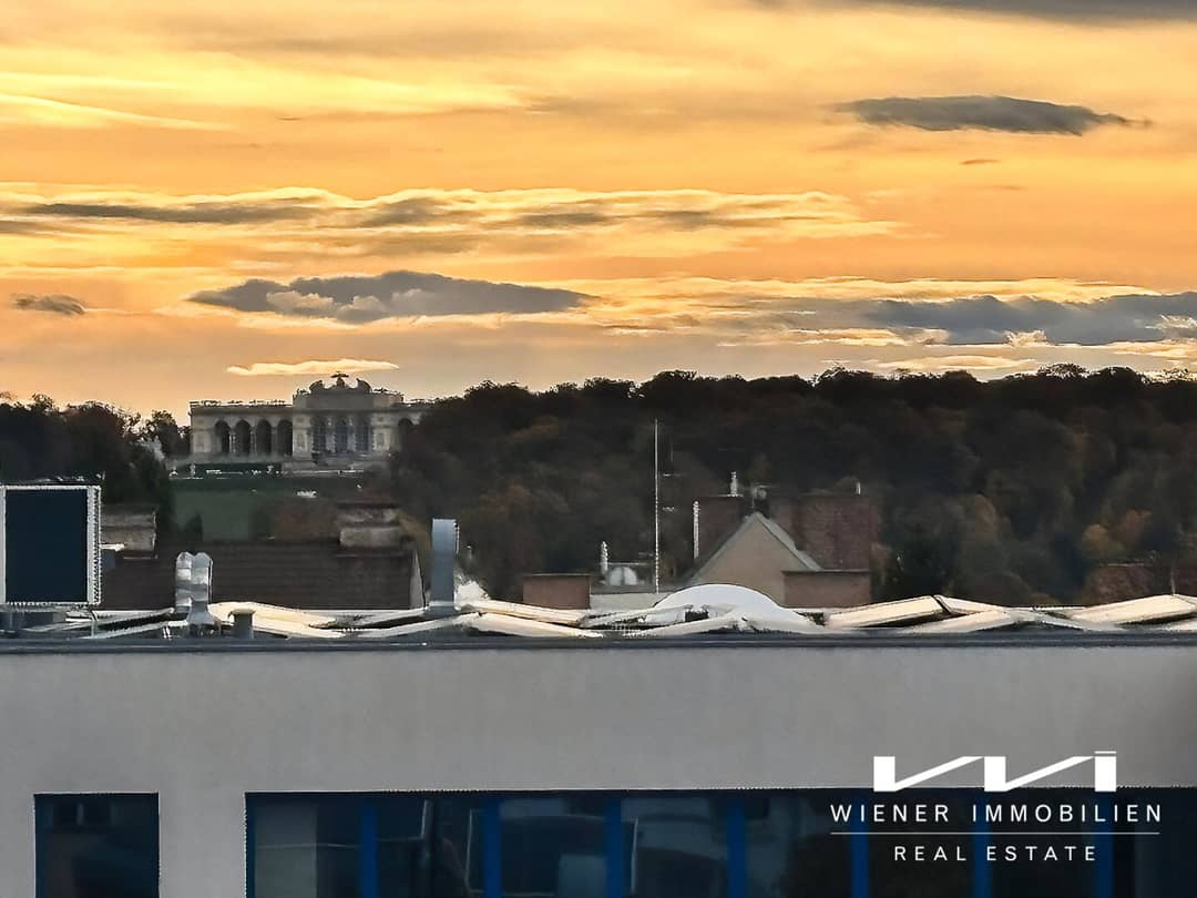 Helle Wohnung mit Balkon und Blick zur Gloriette