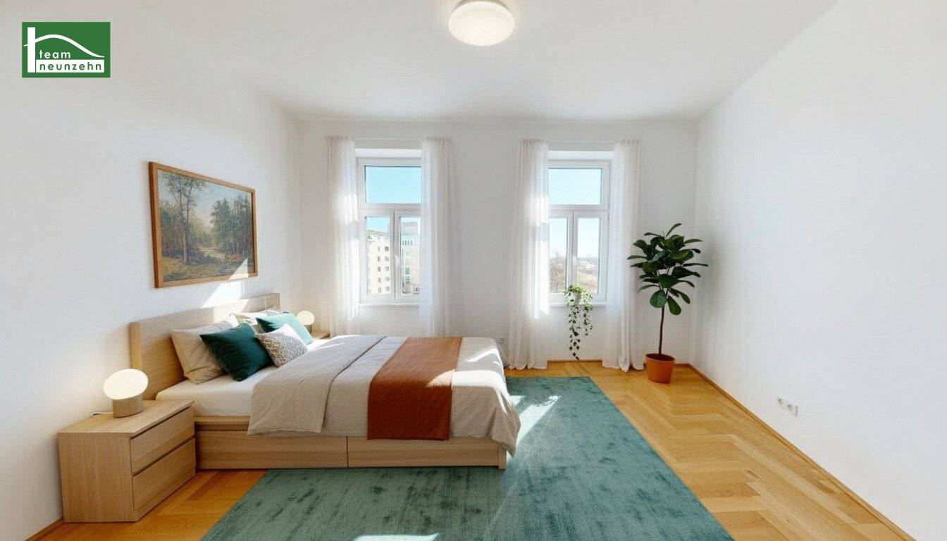 Renovated Altbau apartment with loggia near Schloss Belvedere