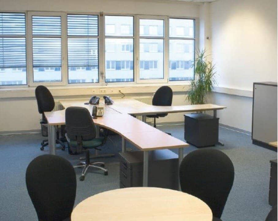 Two office rooms, furnished, up to 18 workstations, immediate occupancy, data cabling, meeting room, parking spaces