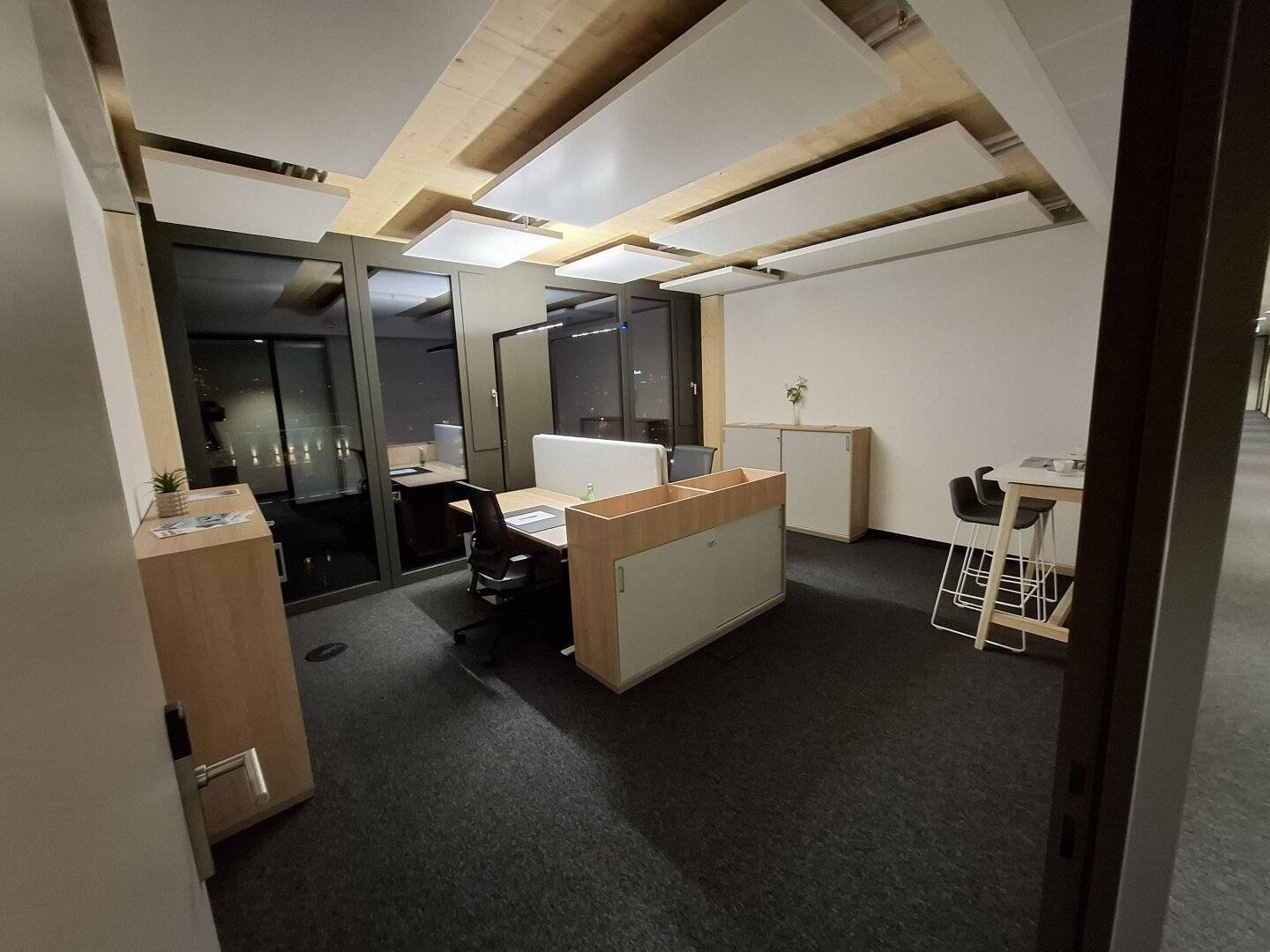 new sustainably built office building near the city