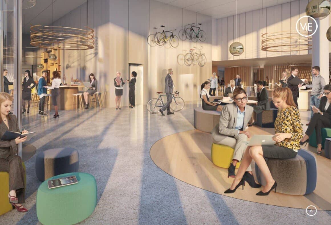 Helles Büro im DGNB-Platinhaus nahe U3 Kardinal-Nagl-Platz in Wien