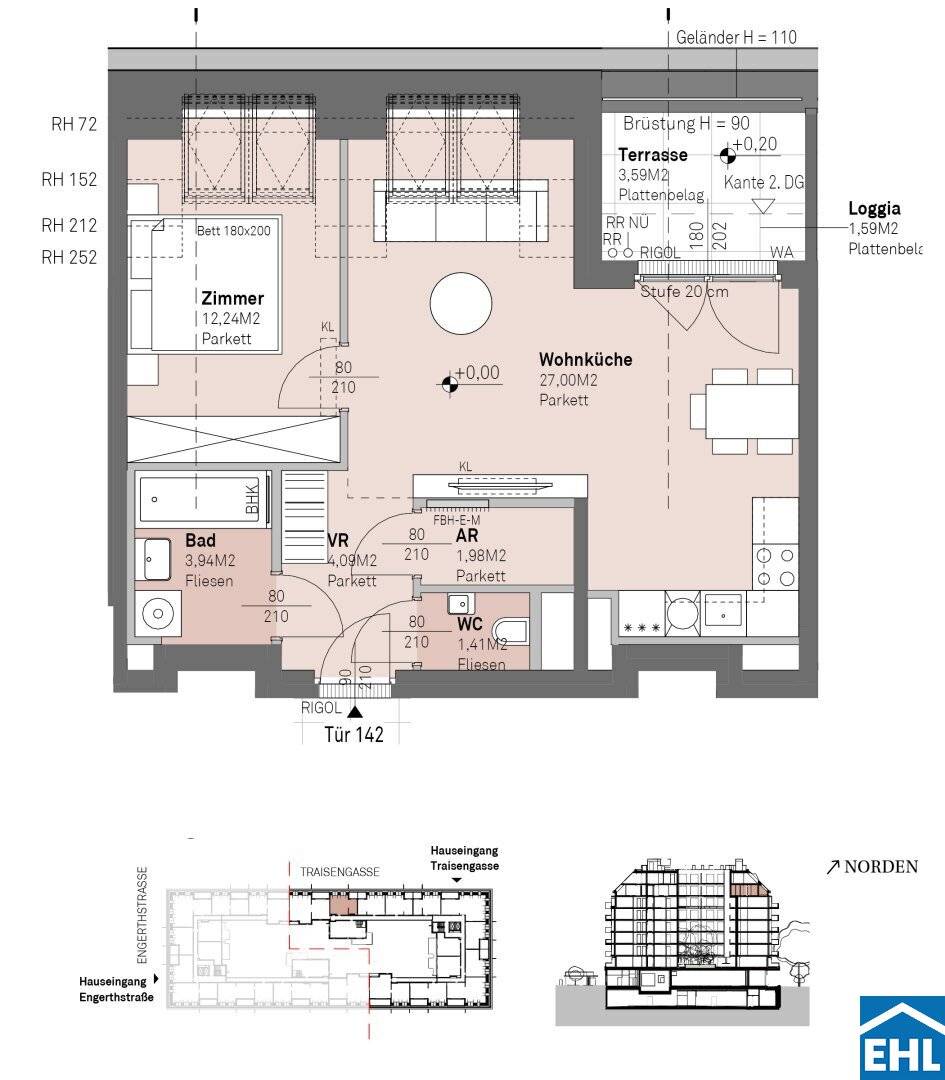 Luxurious above the roofs of Vienna: Attic apartments and penthouses