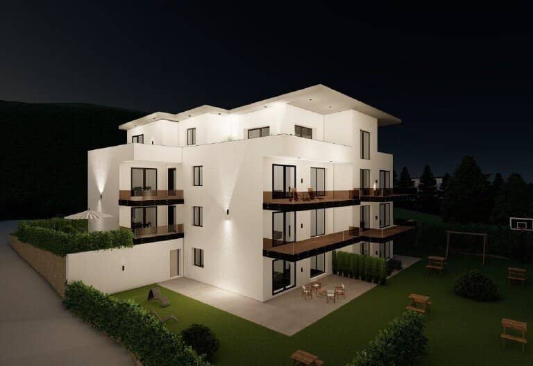 Approved residential project in top location with 7 modern apartments and panoramic view