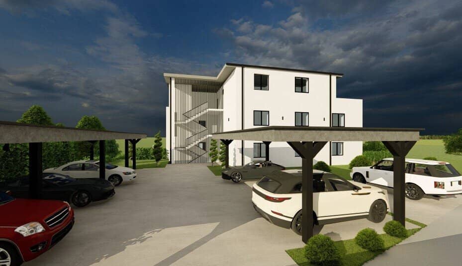 Approved residential project in top location with 7 modern apartments and panoramic view