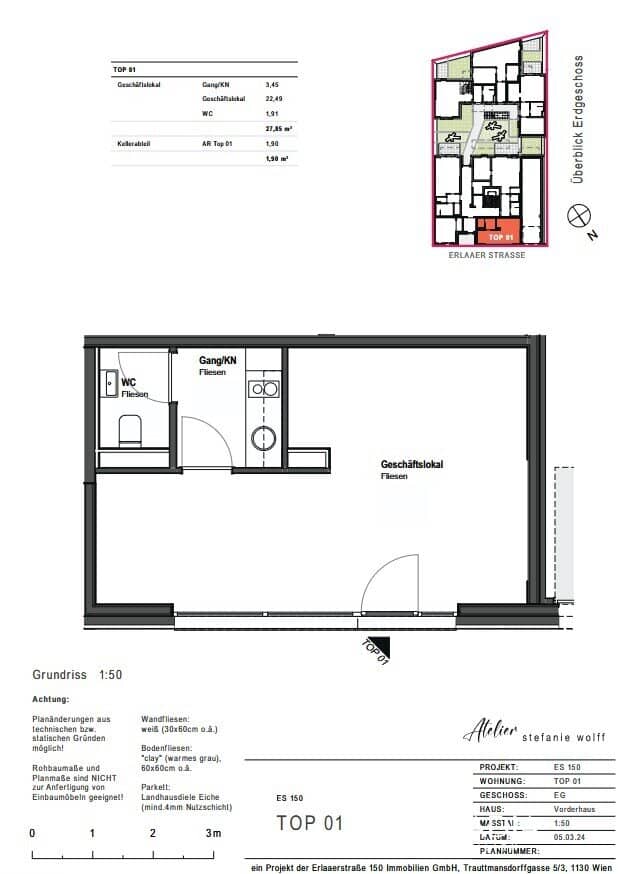 Geschäftslokal I Büro im Neubauprojekt