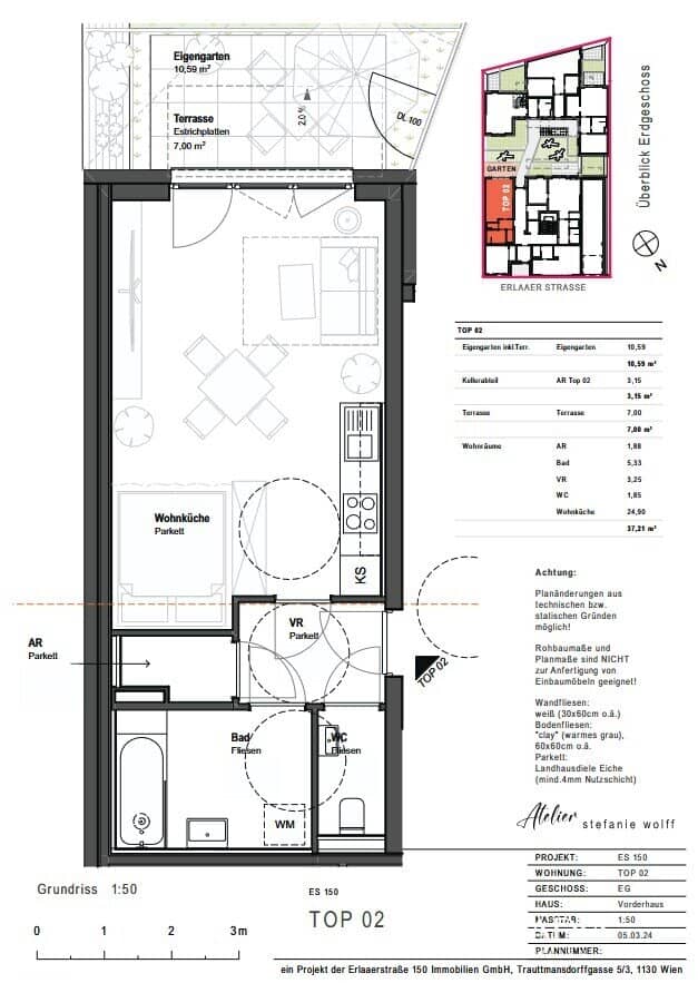 Erstbezug Wohnung mit Terrasse und Garten
