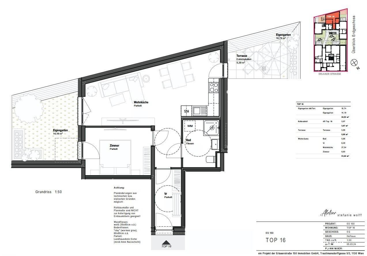 Erdgeschosswohnung mit eigenem Garten Erstbezug