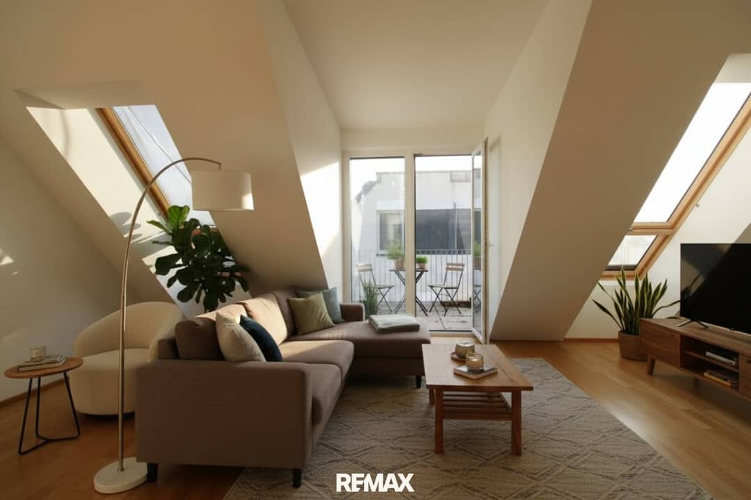 Dachgeschosswohnung mit Terrasse nahe U1 Oberlaa