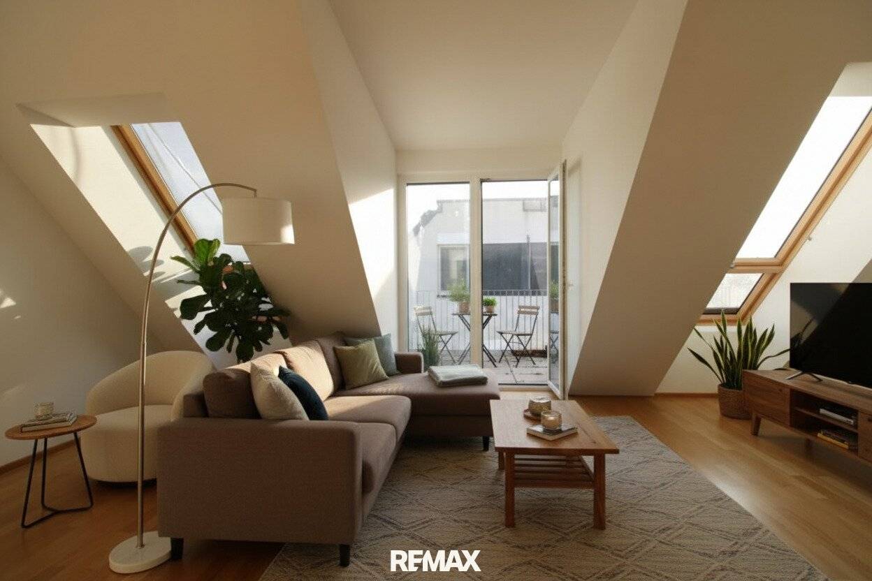 Dachgeschosswohnung mit Terrasse nahe U1 Oberlaa