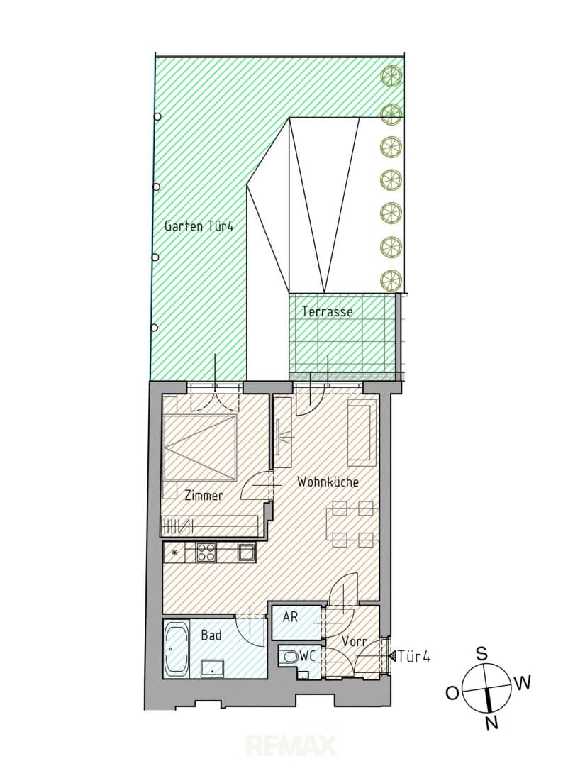Wohnung Garten nahe U Bahn provisionsfrei