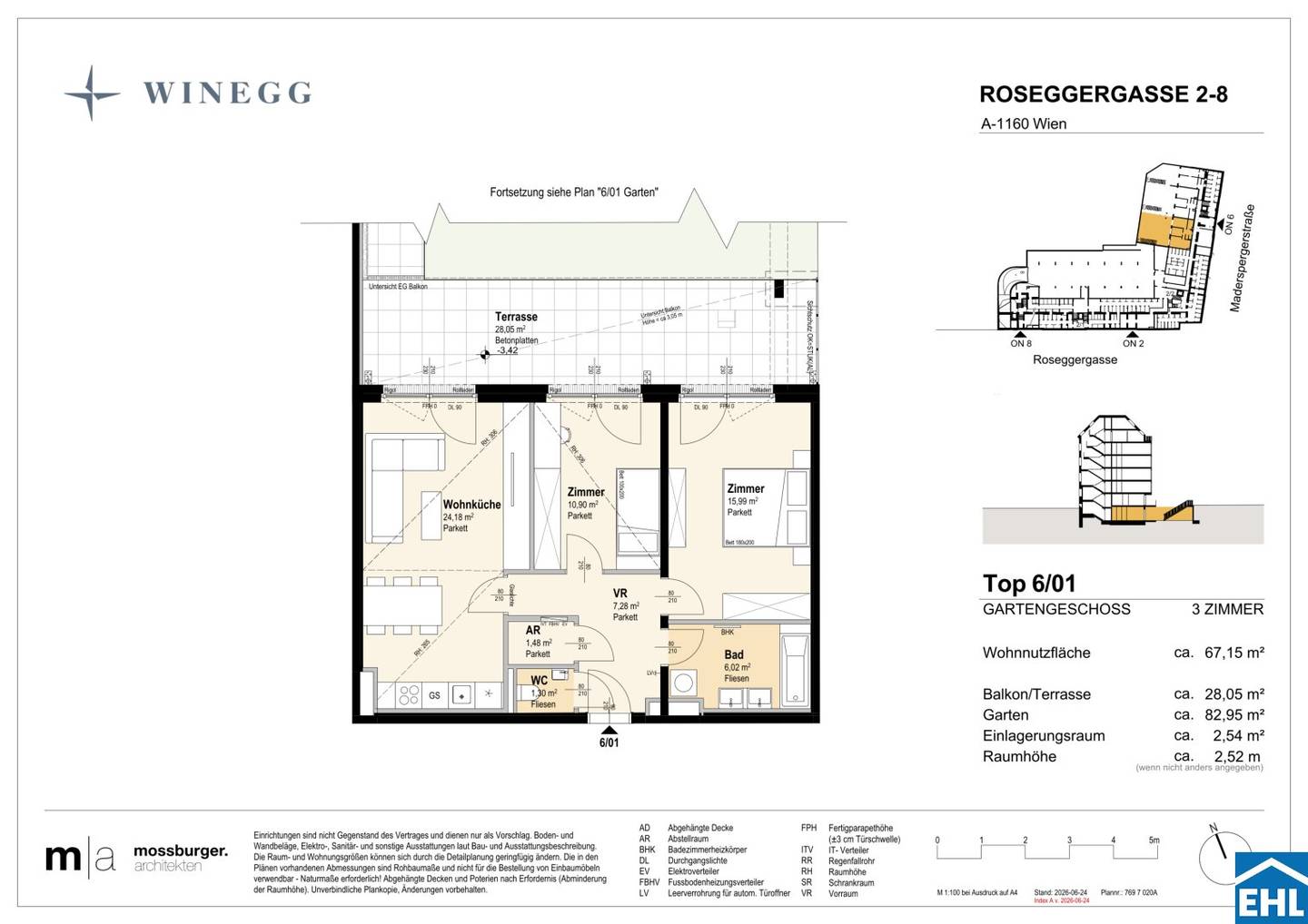 Wohnung nahe Wilhelminenberg mit privatem Garten